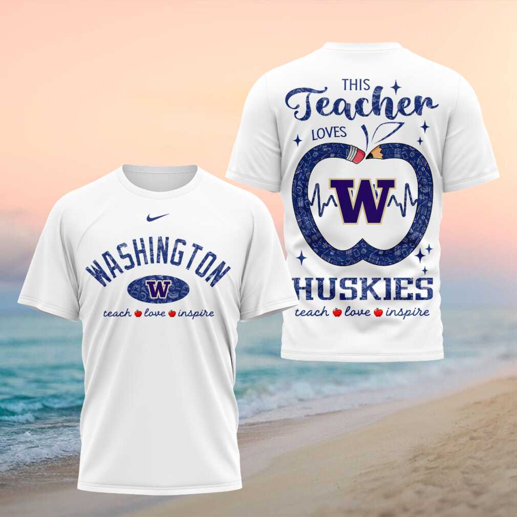 Washington Huskies Teach Love Inspire 2026 Teacher Shirt