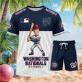 Washington Nationals Baseball Cartoon Player Shorts