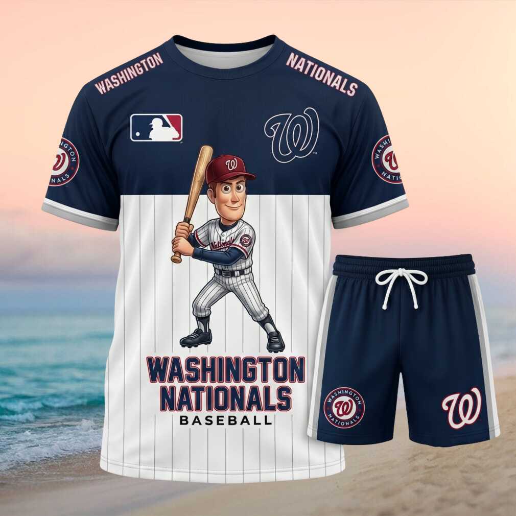 Washington Nationals Baseball Cartoon Player Shorts
