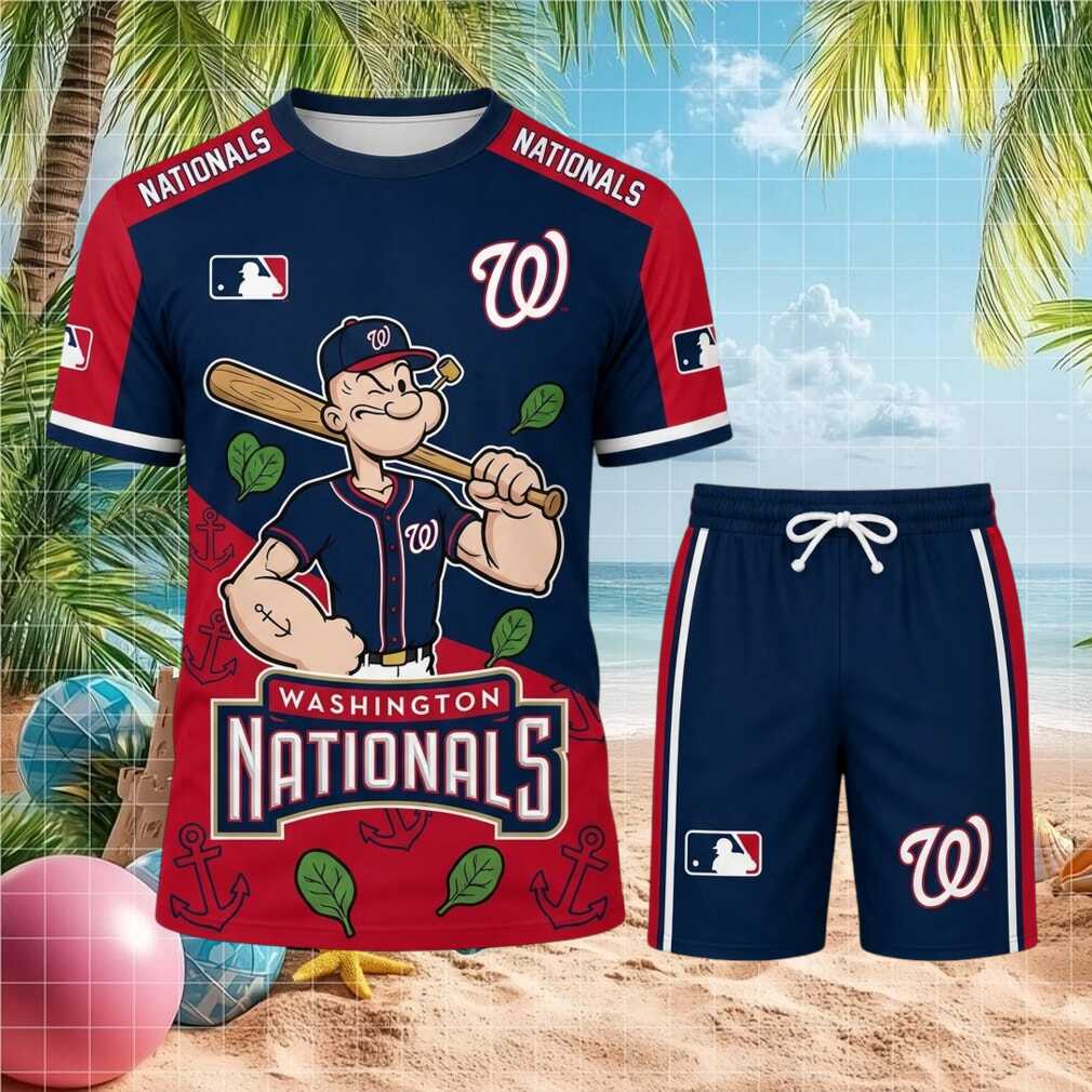 Washington Nationals Popeye Baseball Sport Shirt
