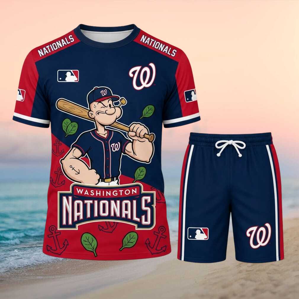 Washington Nationals Popeye Baseball Sport Shirt