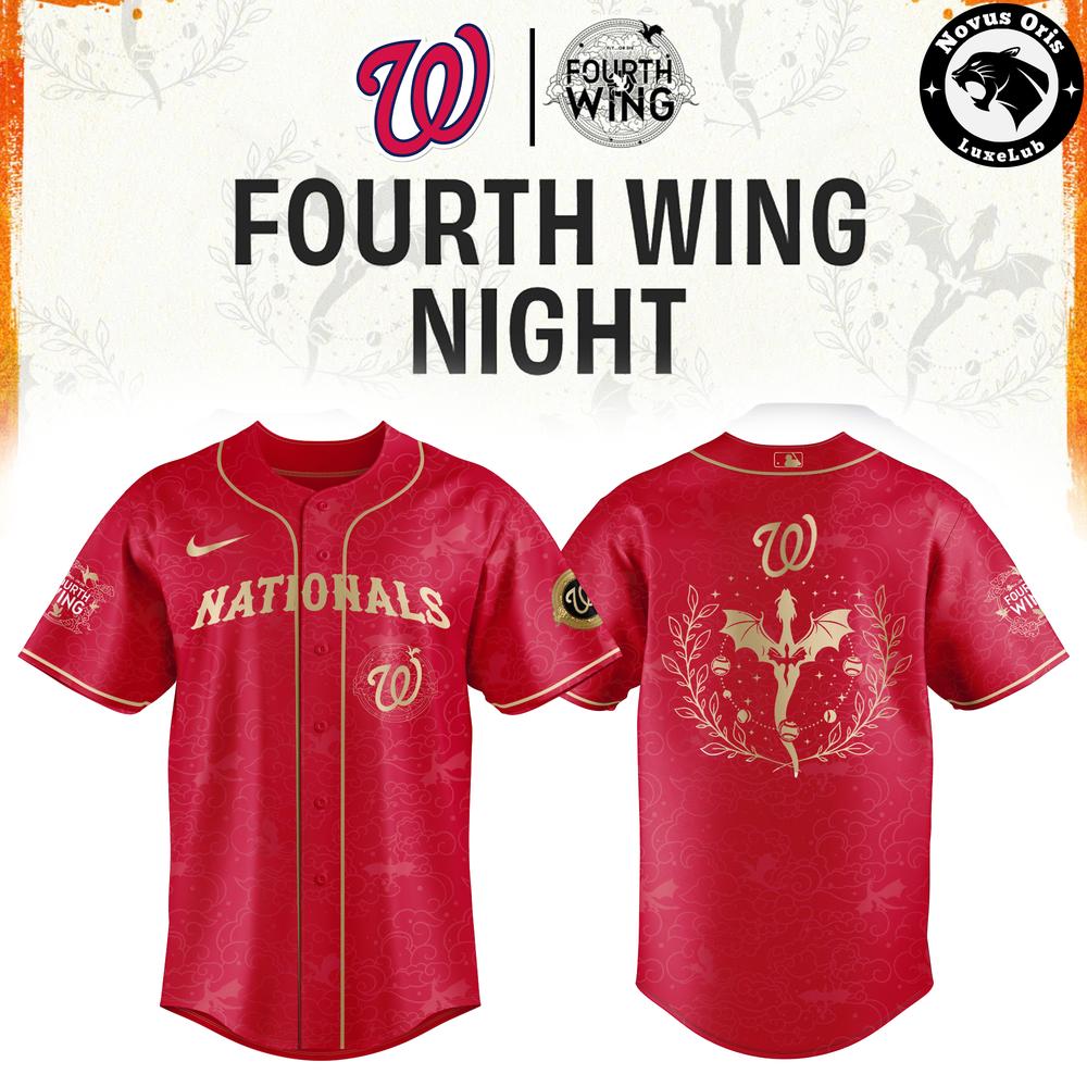 Washington Nationals x Fourth Wing Night 2026 Limited Baseball Jersey