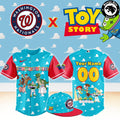 Washington Nationals x Toy Story Night Woody Buzz Lightyear Custom Baseball Jersey