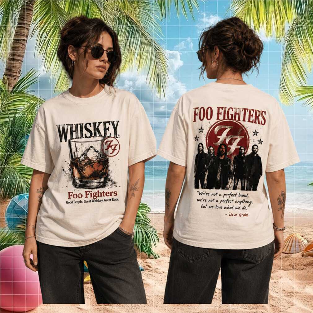 Whiskey x Foo Fighters Good People Great Whiskey Great Rock Vintage Retro Shirt - Limotees LLC