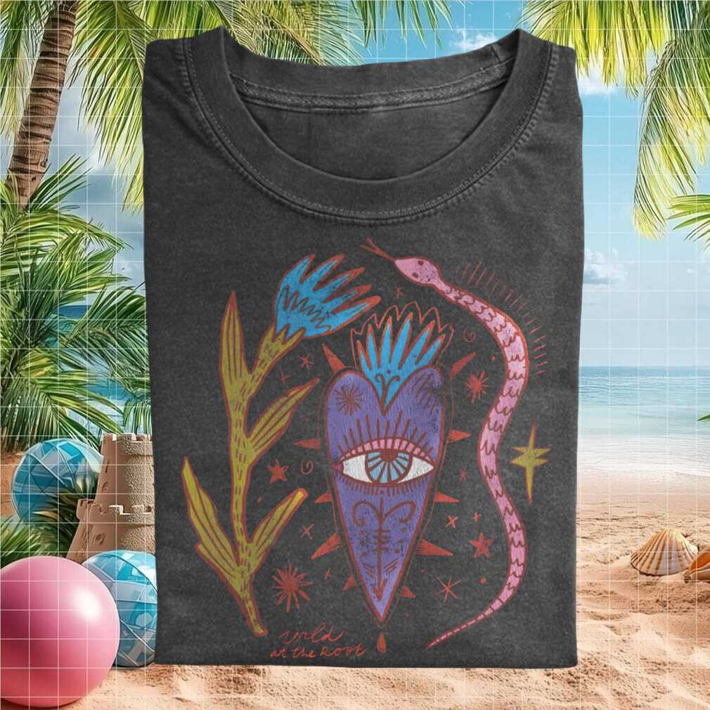 Wild At The Root Sacred Heart Snake Indie Rock Concert Vintage Retro Shirt - Limotees LLC