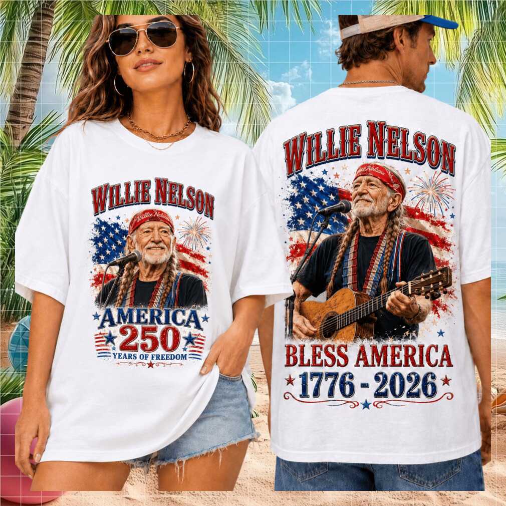 Willie Nelson Bless America 250 Years Of Freedom Shirt - Limotees LLC
