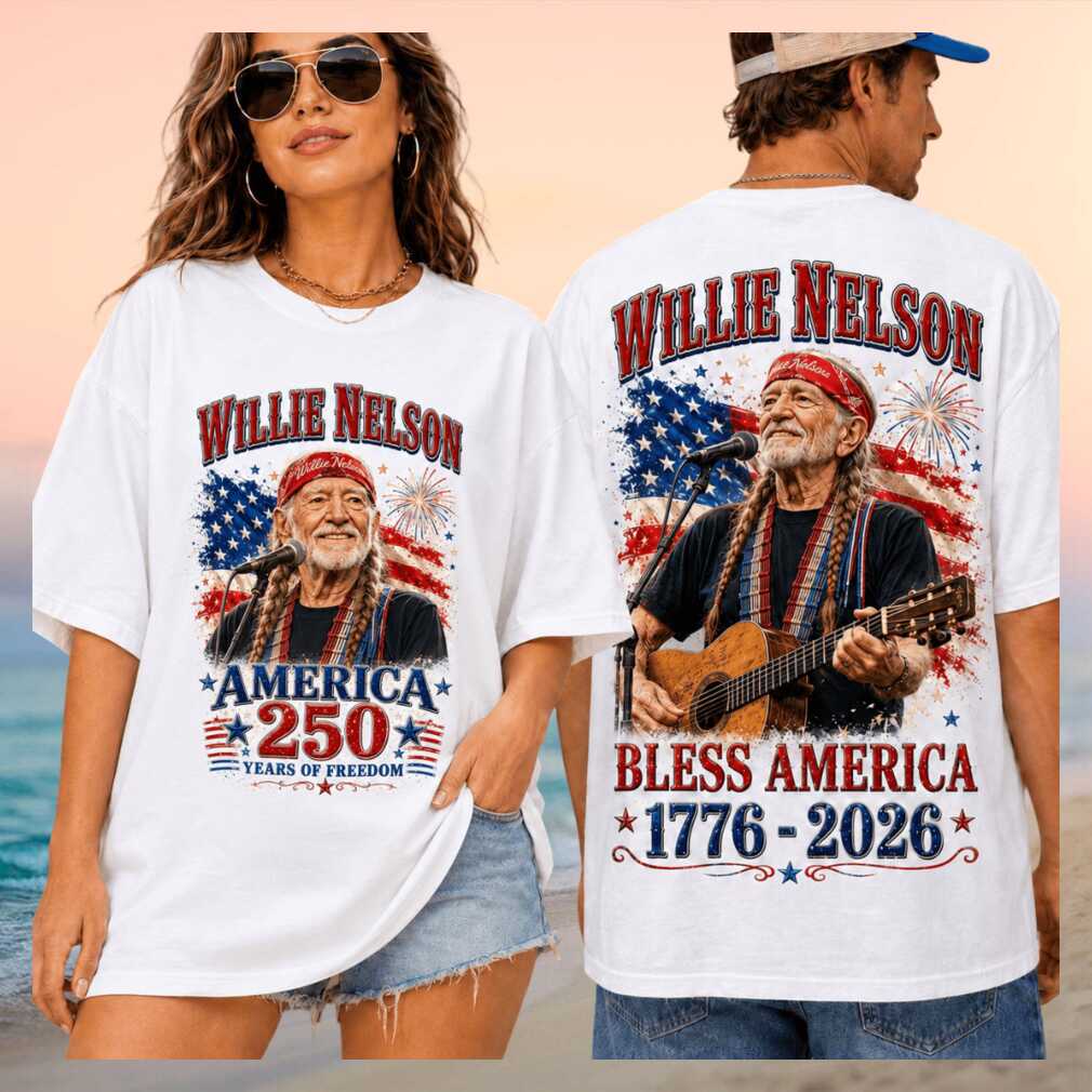 Willie Nelson Bless America 250 Years Of Freedom Shirt - Limotees LLC