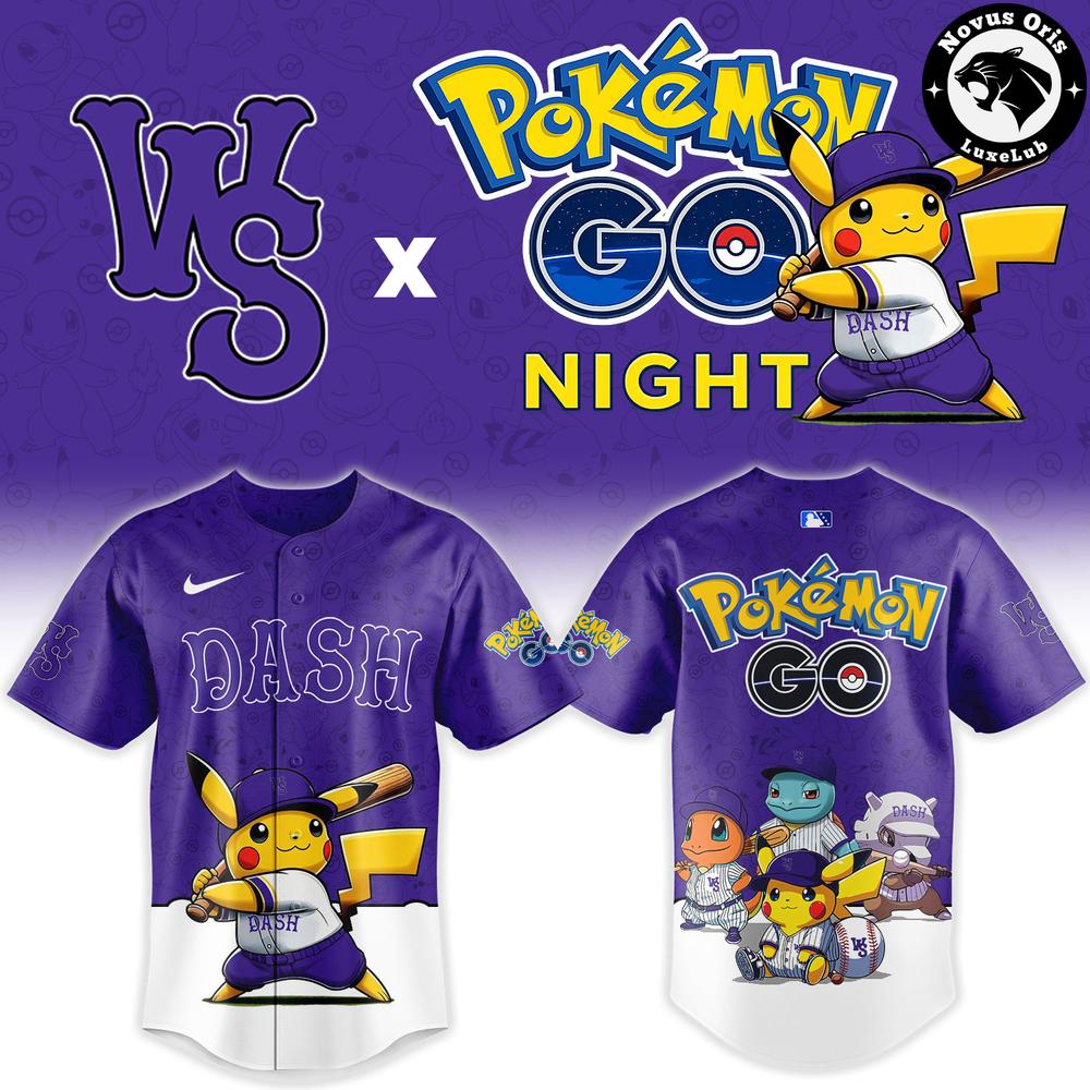 Winston-Salem Dash x Pokemon GO Night Limited Edition Baseball Jersey