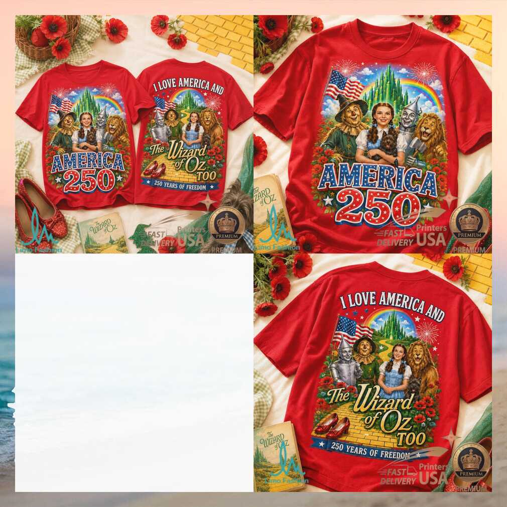 Wizard of Oz America 250 Years of Freedom Patriotic Shirt