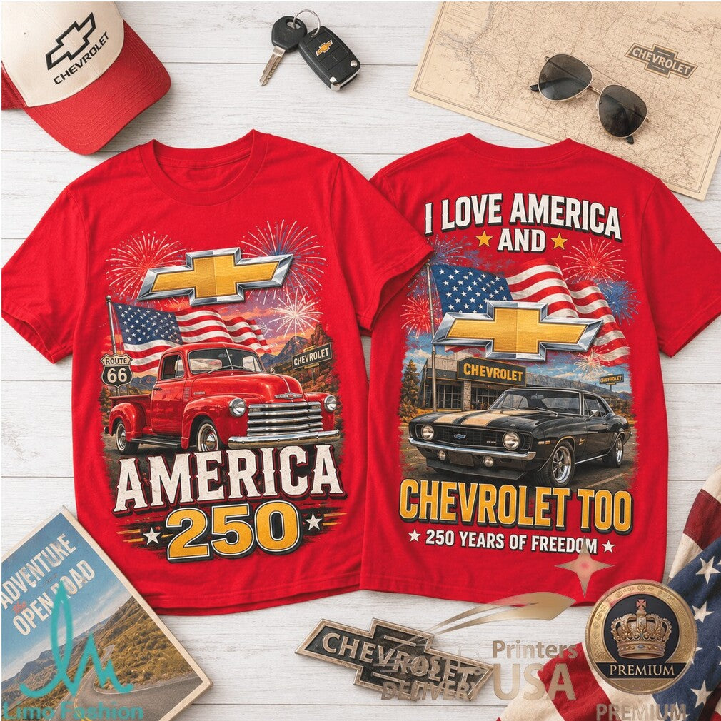 Chevrolet America 250 Years of Freedom Classic Truck Shirt - Limotees LLC