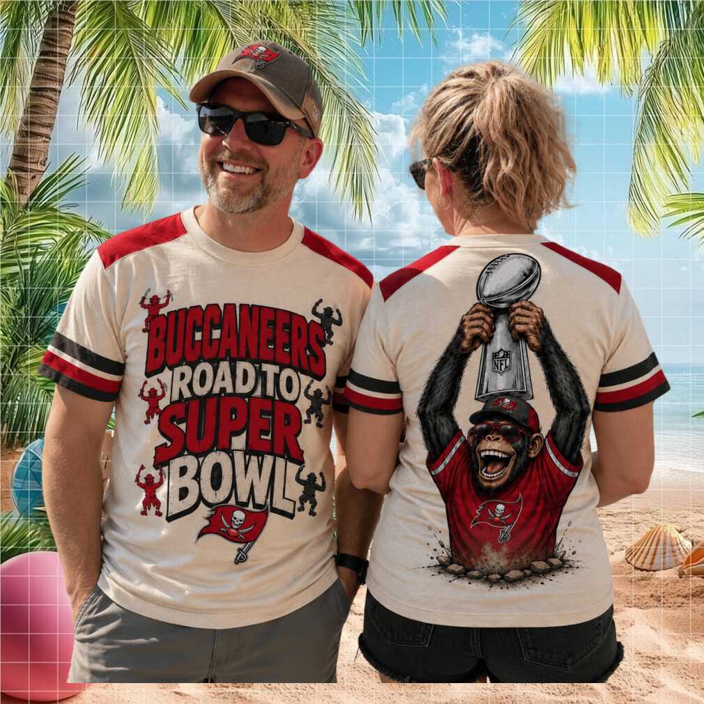 Tampa Bay Buccaneers Road To Super Bowl Football Monkey Shirt - Limotees LLC