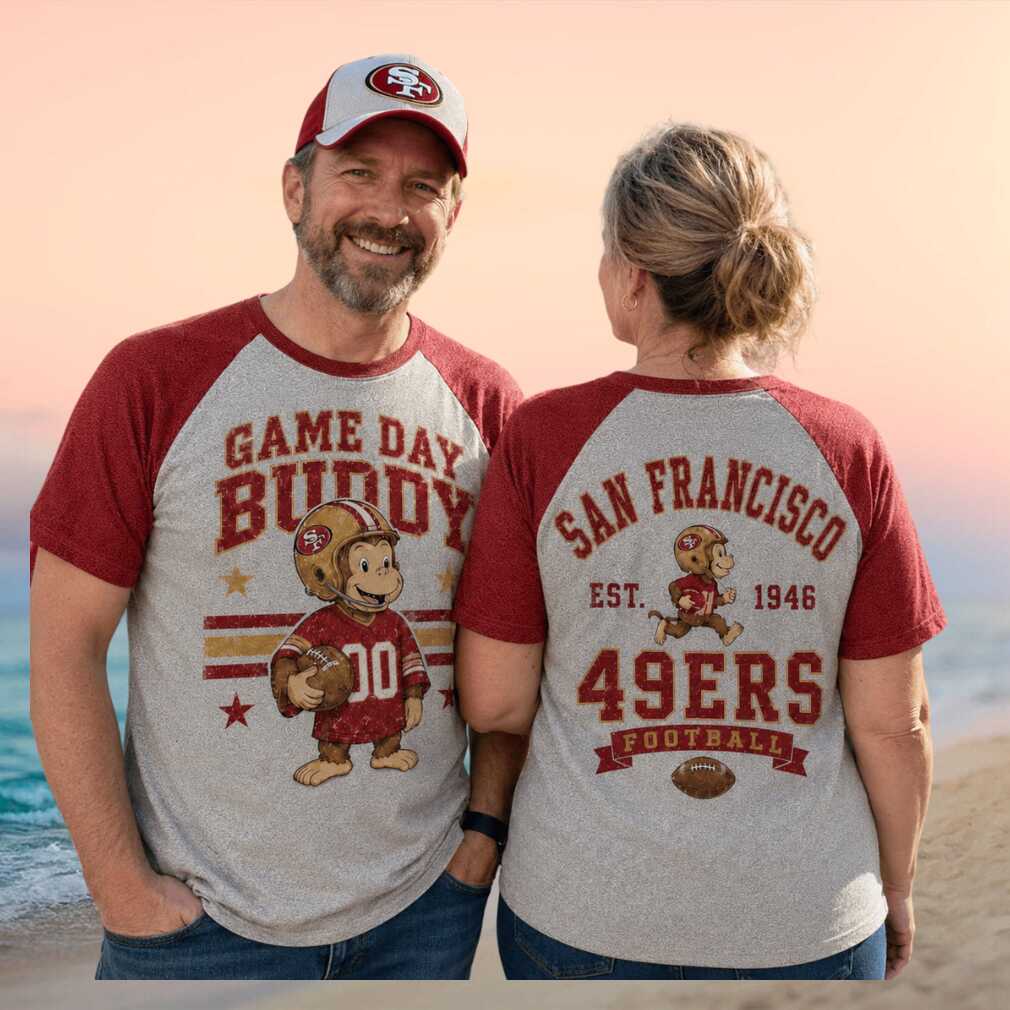 San Francisco Football Monkey Mascot Game Day Raglan Shirt