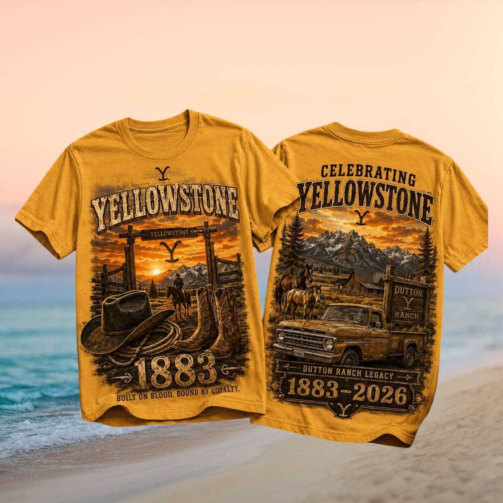Yellowstone Dutton Ranch 1883 2026 Legacy Anniversary Vintage Western Drama Fans Shirt