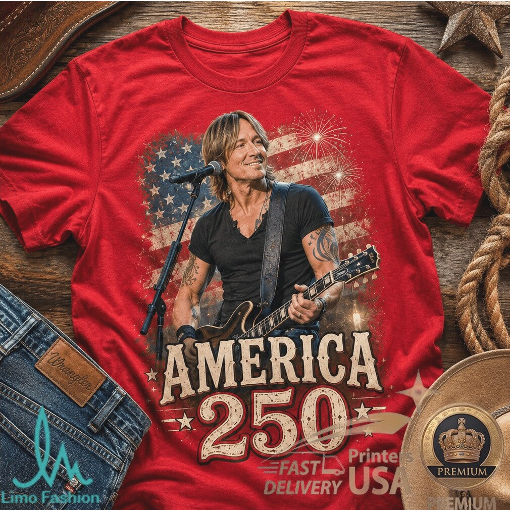 Keith Urban America 250 Years of Freedom Patriotic Country Shirt - Limotees LLC