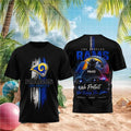 Los Angeles Rams Police Officer Thin Blue Line Football Shirt