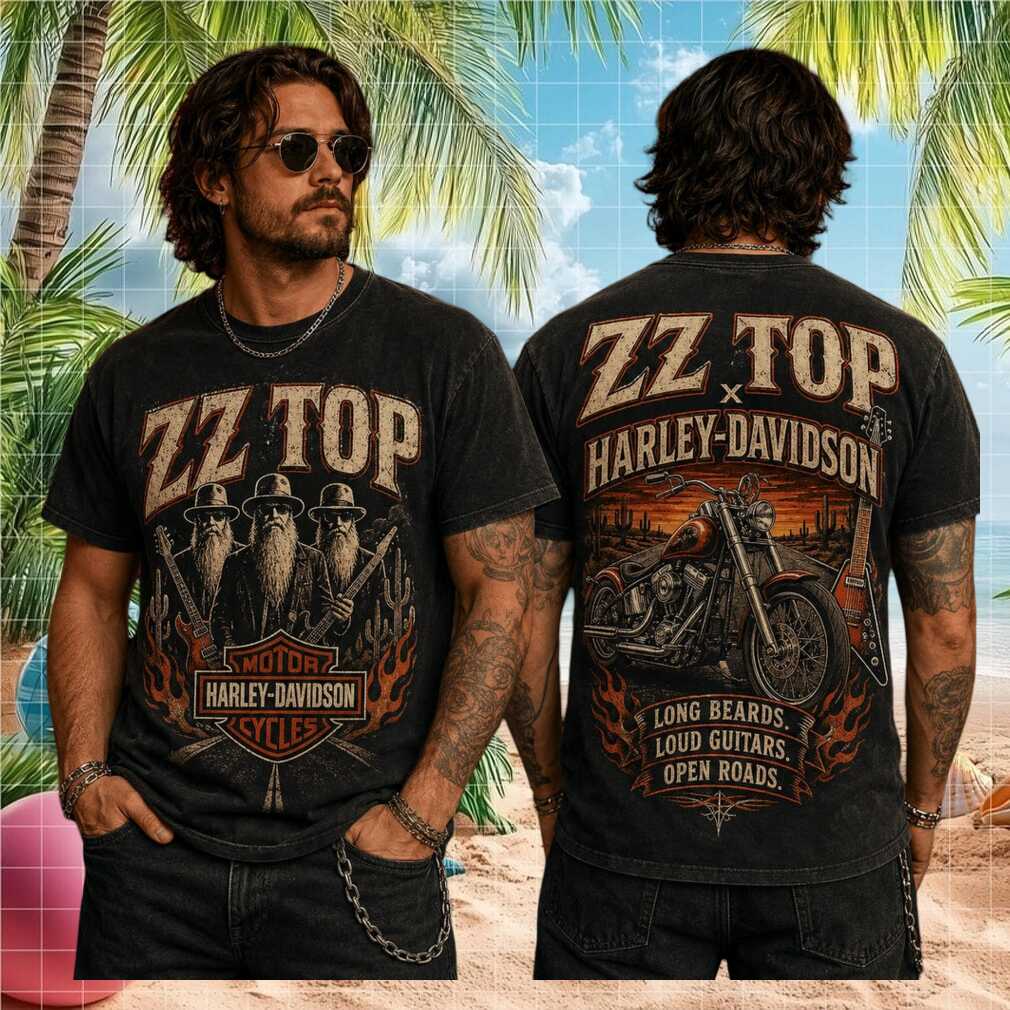 ZZ Top Harley Davidson Tour 2026 Vintage Men Women Rock Fans Shirt