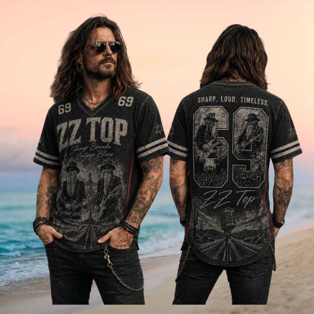 ZZ Top Sharp Beards Vintage Blues Classic Rock Band Music Shirt