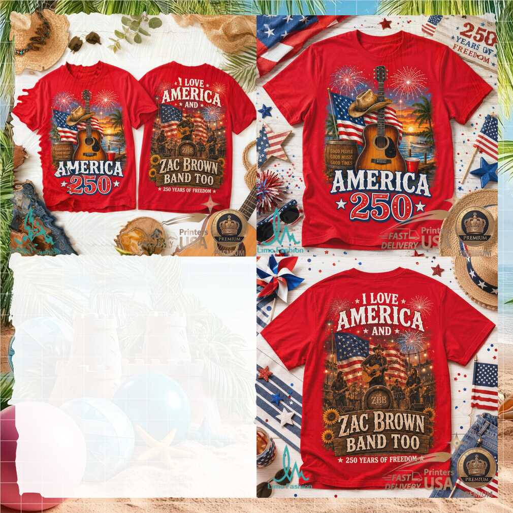 Zac Brown Band America 250 Years Of Freedom Country Music Shirt - Limotees LLC