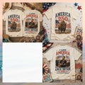 Zach Bryan America 250 Years Of Freedom Patriotic Buffalo Shirt - Limotees LLC