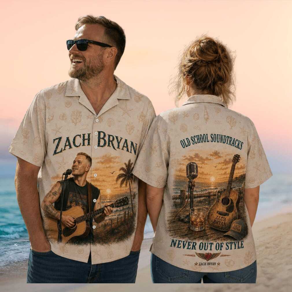 Zach Bryan Old School Soundtrack Vintage Retro Country Music Tour Fans Shirt