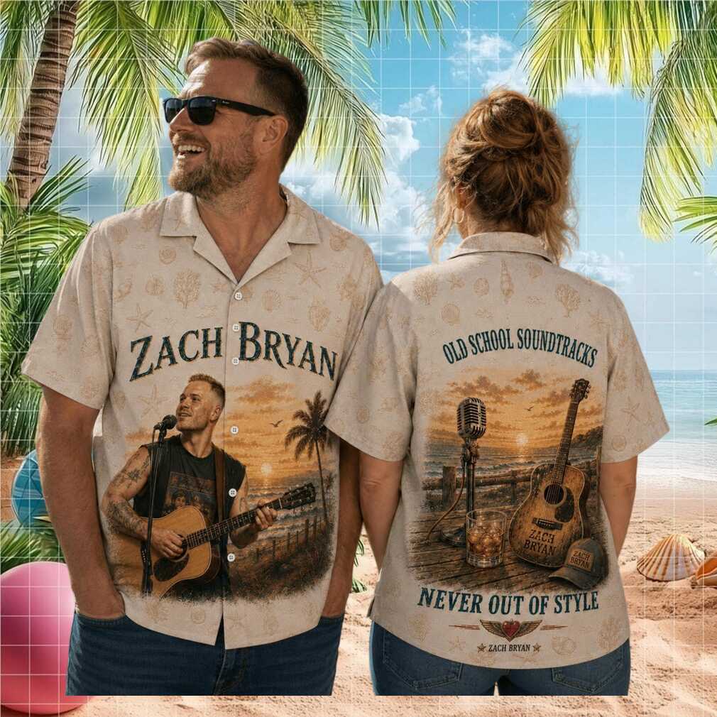 Zach Bryan Old School Soundtrack Vintage Retro Country Music Tour Fans Shirt
