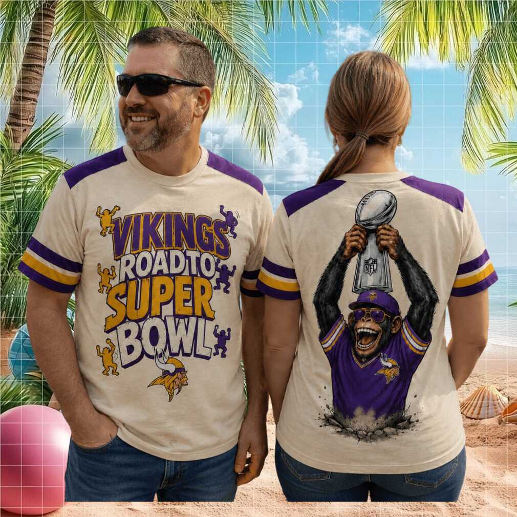 Minnesota Vikings Mascot Road To Super Bowl Football Fan Shirt