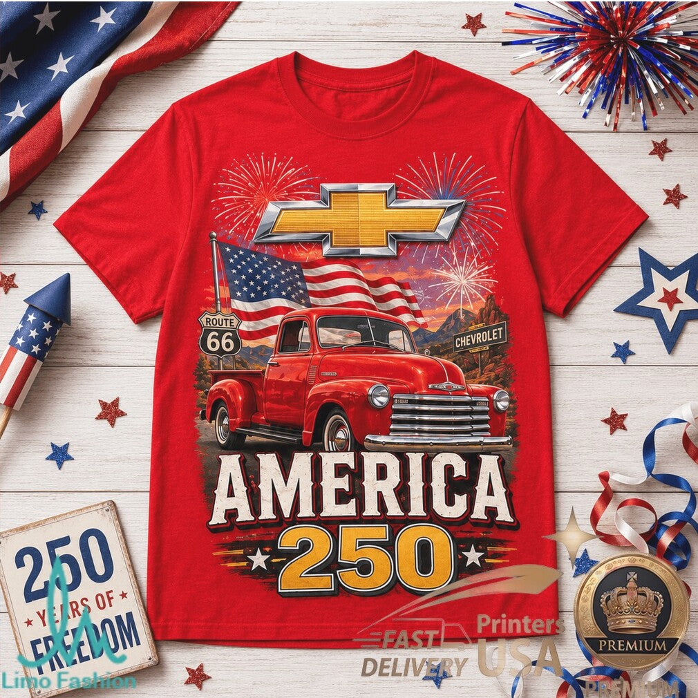 Chevrolet America 250 Years of Freedom Classic Truck Shirt - Limotees LLC