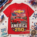 Chevrolet America 250 Years of Freedom Classic Truck Shirt - Limotees LLC