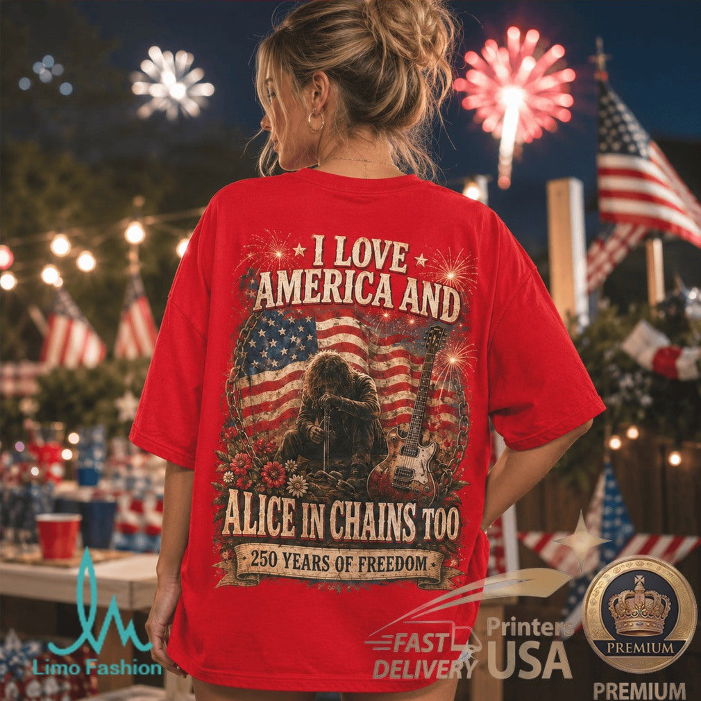 Alice In Chains America 250 Years Of Freedom Grunge Music Shirt - Limotees LLC