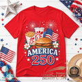 America 250 Years Of Freedom Chick fil A Patriotic Red Shirt - Limotees LLC