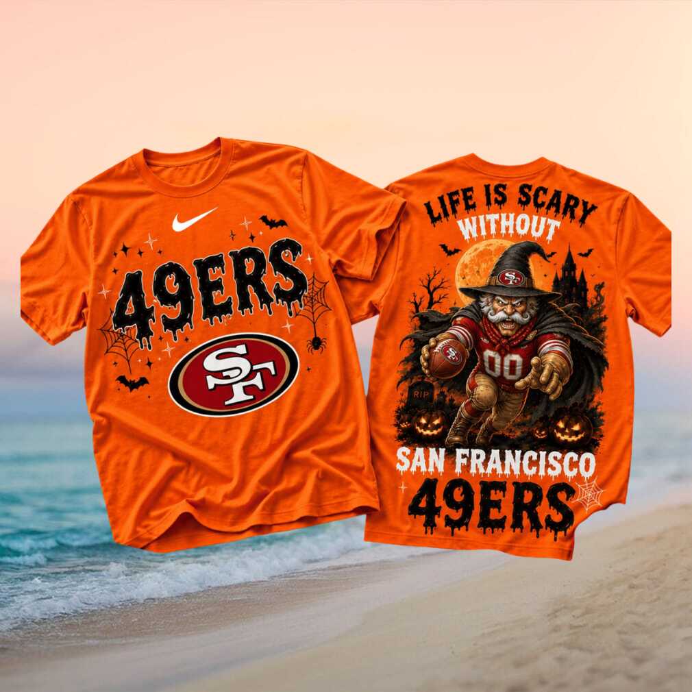 San Francisco 49ers Halloween Witch Football Scary Shirt