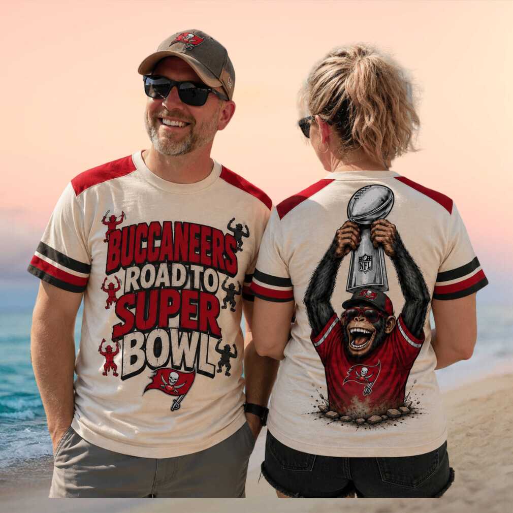Tampa Bay Buccaneers Road To Super Bowl Football Monkey Shirt - Limotees LLC