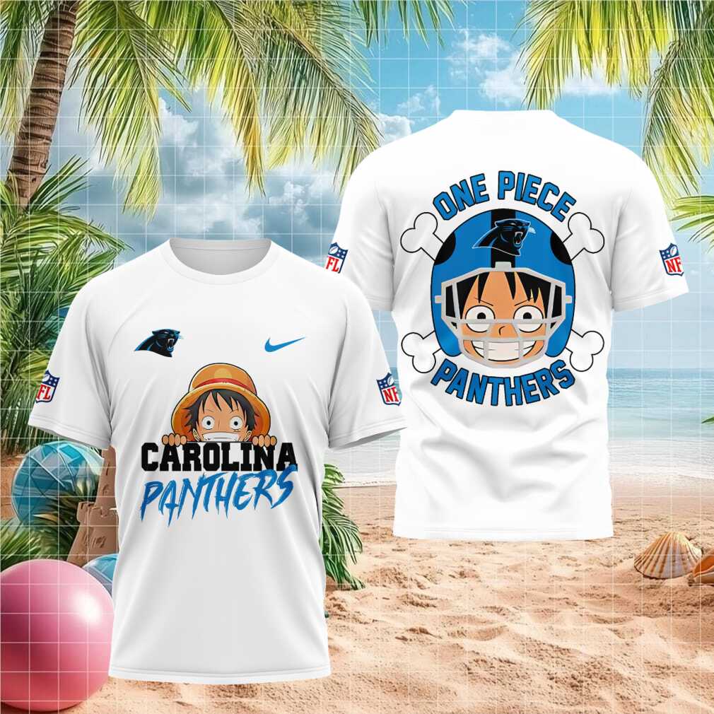 Carolina Panthers Luffy One Piece Anime Football Shirt