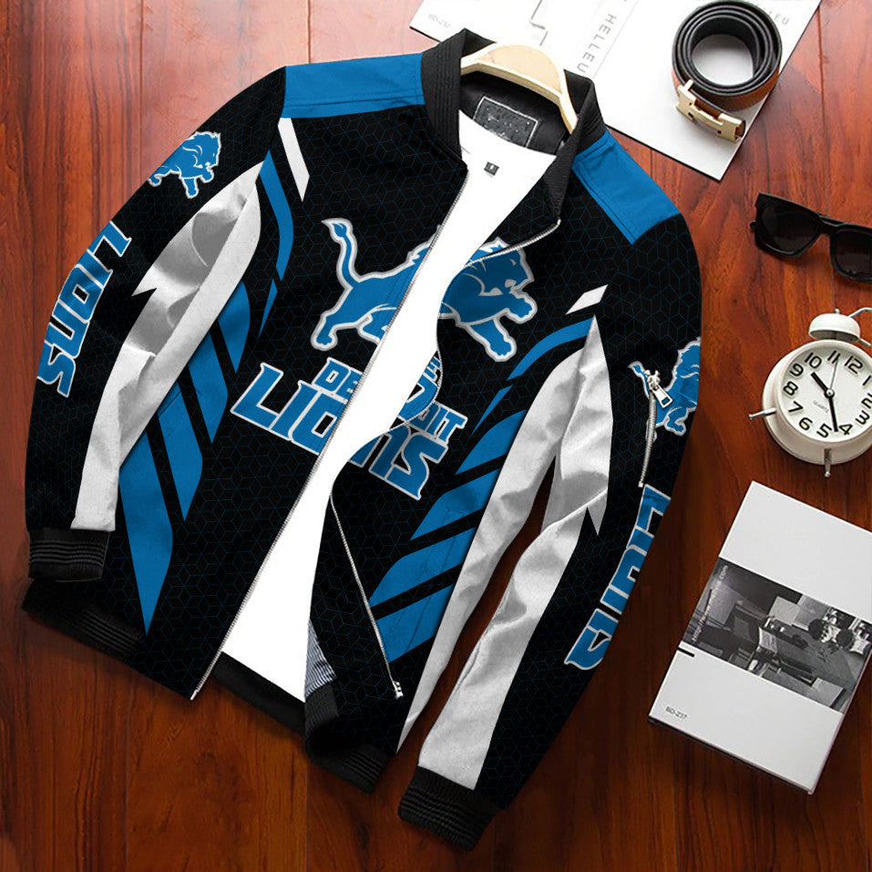 Detroit Lions Personalized Bomber Jacket BG698