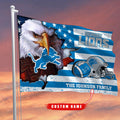 Detroit Lions-Flag-Custom Name DL29182