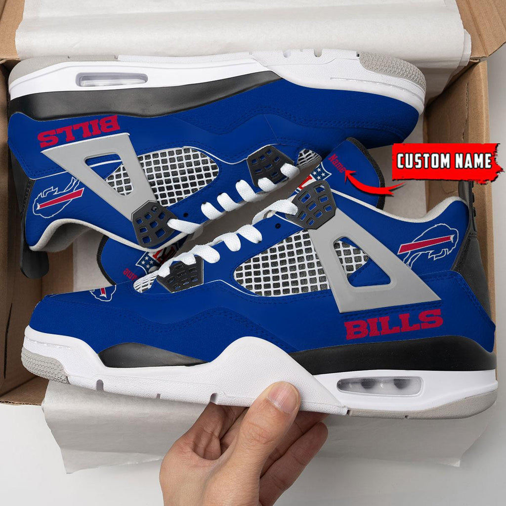 Buffalo Bills Personalized AJ4 Sneaker BG350