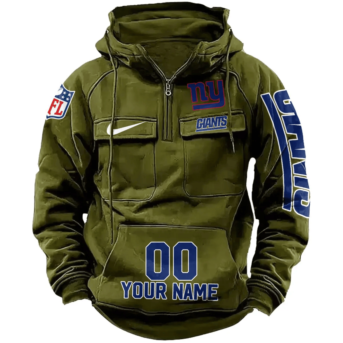 New York Giants Vintage Men Hoodie AZVMHD085