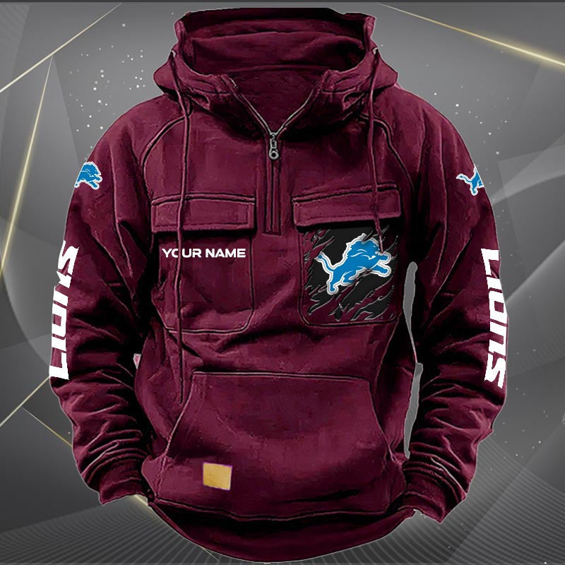 Detroit Lions Vintage Men Hoodie KDAMB43655