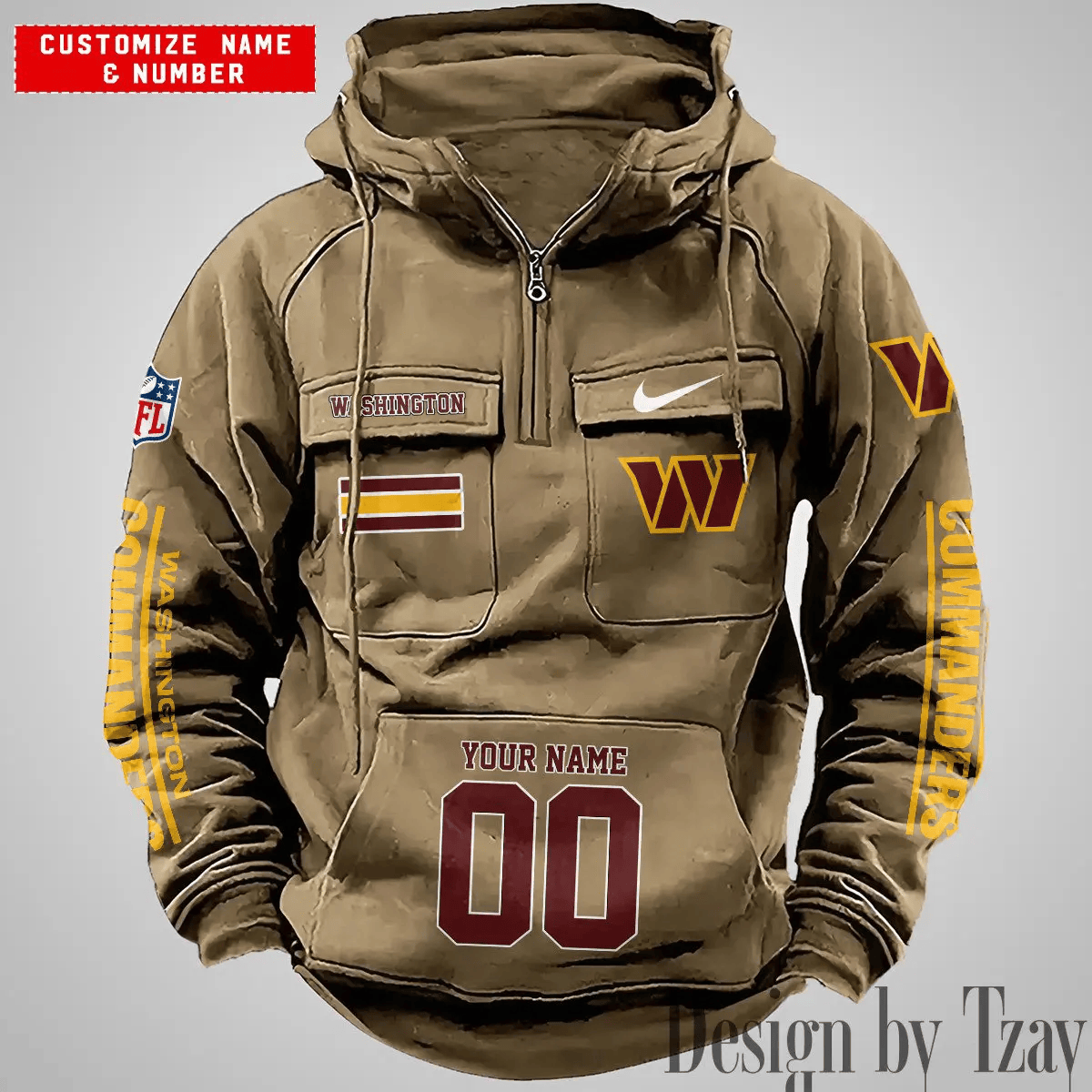 Washington Commanders Vintage Men Hoodie DV2 AZVMHD411