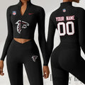 Atlanta Falcons Women Activewear Set 2 Piece Crop Jacket and High Waist Leggings SPTZSTW200