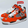 Cleveland Browns Personalized AJ4 Sneaker BG346