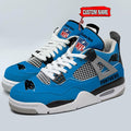 Carolina Panthers Personalized AJ4 Sneaker BG349