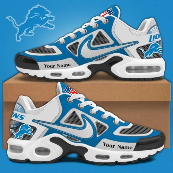 Detroit Lions Sosh Custom Name Air Cushion Sport Shoes SPTTNSHOES011
