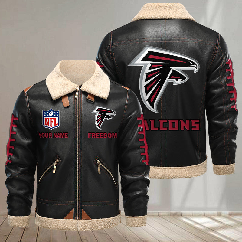 Atlanta Falcons DMLK1129 Leather Jacket – Premium & Ultra-Thick Leather Jacket