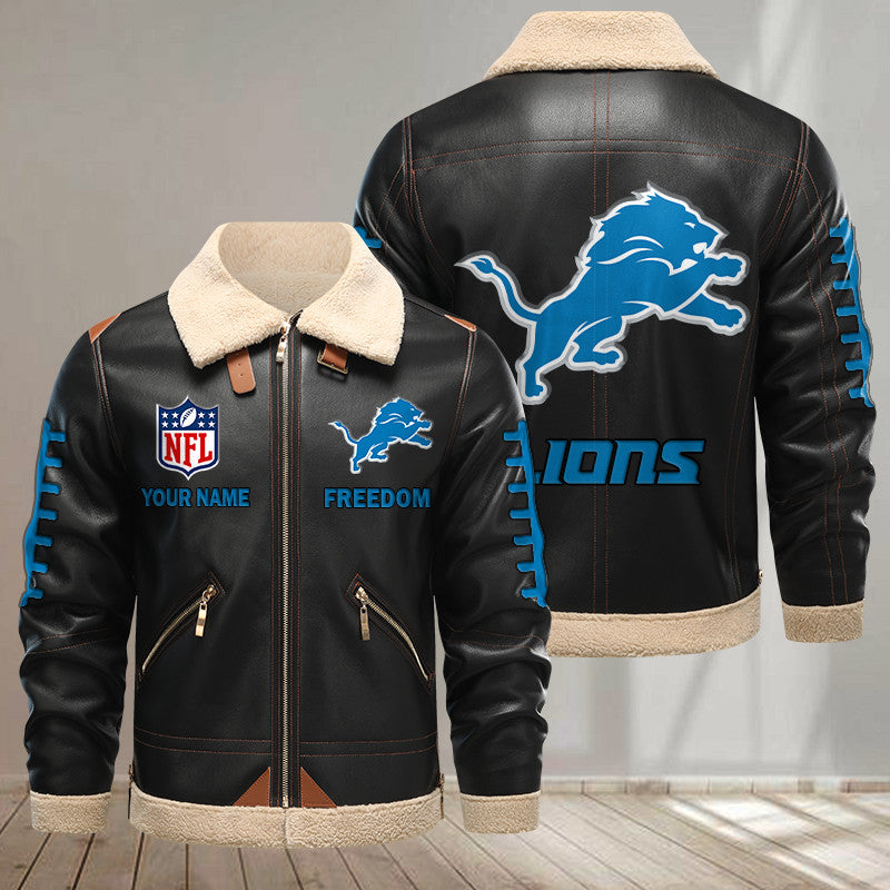Detroit Lions DMLK1138 Leather Jacket – Premium & Ultra-Thick Leather Jacket