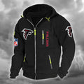 Atlanta Falcons DMCD0653 Hooded Cardigan Jacket