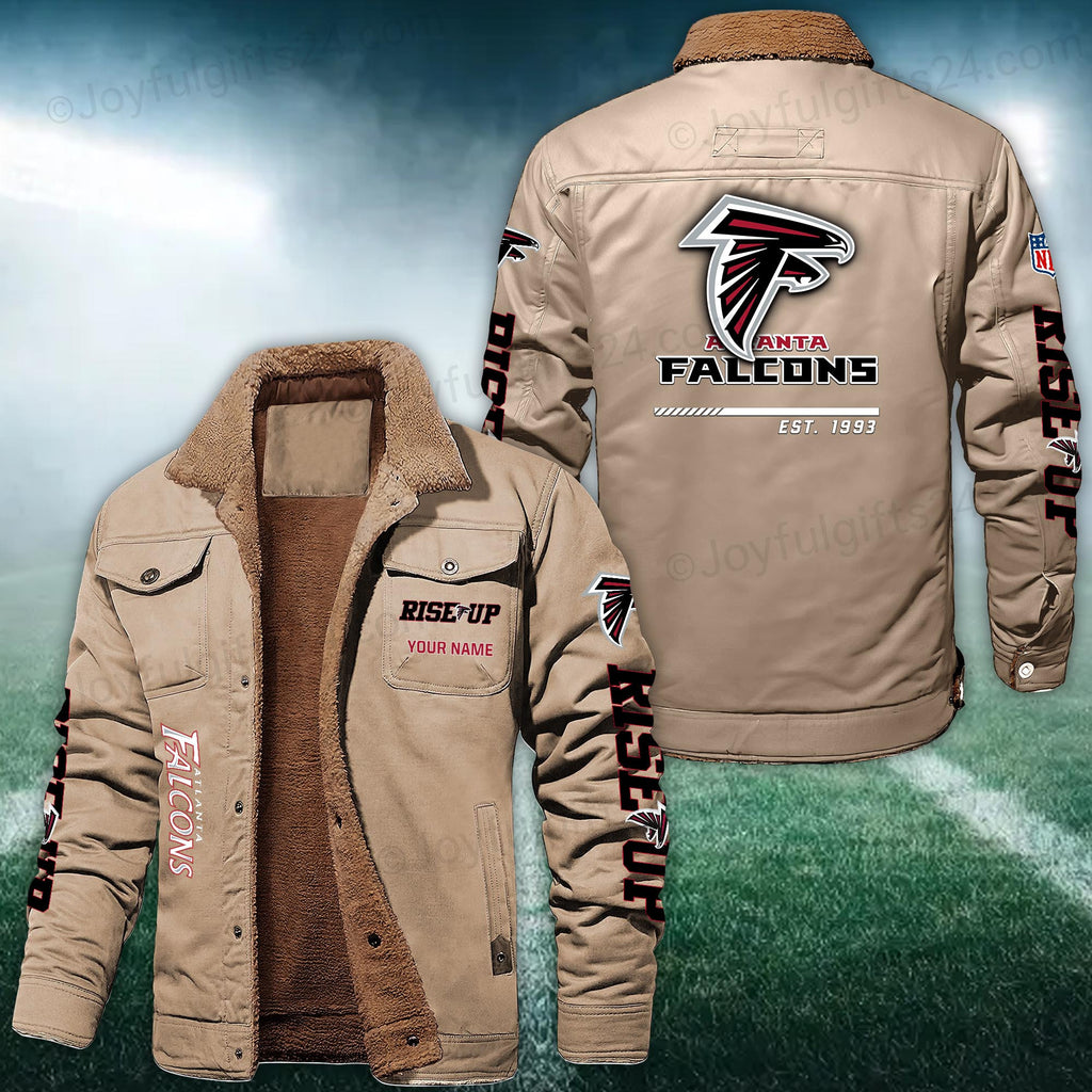 Atlanta Falcons FLEECE BOMBER JACKET Custom name 10043895N
