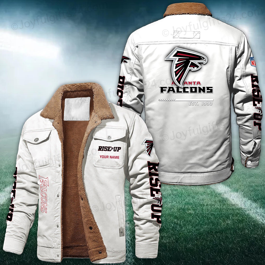 Atlanta Falcons FLEECE BOMBER JACKET Custom name 10043895N
