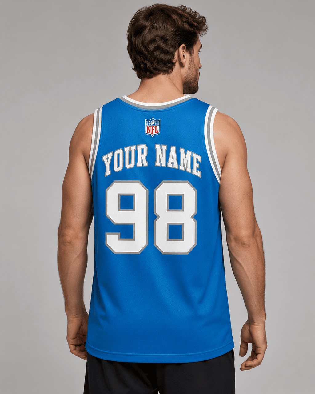 Detroit Lions | Premium NFL Personalized Team Custom Name Number Sports Tank Top NDN122