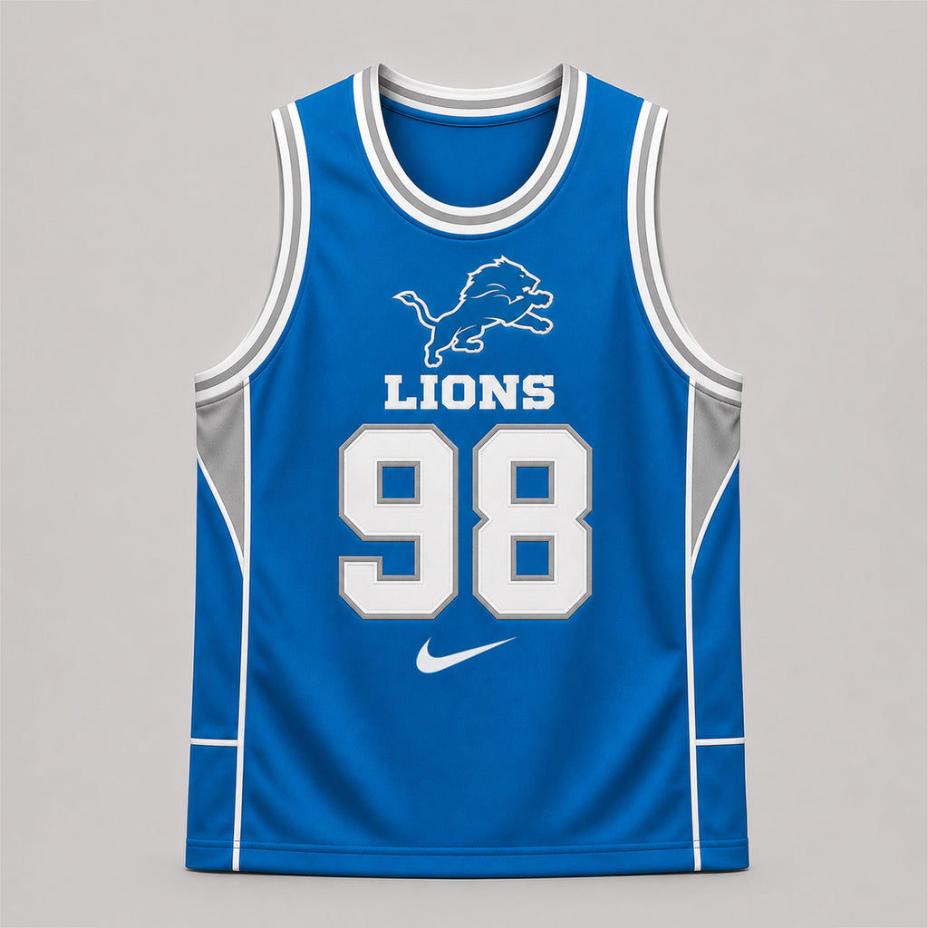 Detroit Lions | Premium NFL Custom Basketball Tank Top For Men And Women NDN